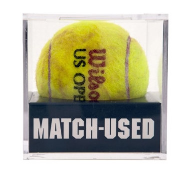 Serena Williams and Victoria Azarenka Match Used 2013 U.S. Open Finals Tennis Ball (MeiGray)
